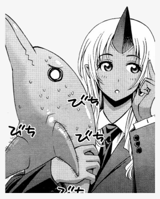 Black Black And White Cartoon Mammal Vertebrate Fictional - Monster Musume Tio Dolphin #9574547