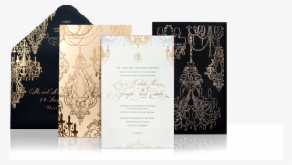 Laser Cut Chandelier Wedding Invitation Suite - Luxury Wedding Invitation Suite #9574623
