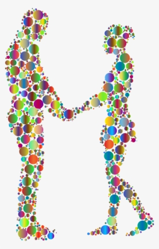 Vector Library Stock Clipart Couple In Love - Abstract Colorful Man Woman #9575721