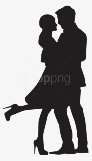 Free Png Download Couple In Love Silhouette Png Png - Couple In Love Silhouette #9575726