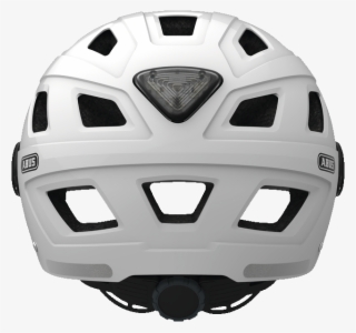 Hyban Smoke Visor Cream White Back View - Abus Hyban+ Casual Helmet #9575977