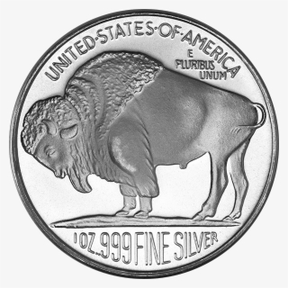 1 Oz Silver Rounds American Buffalo Design - Bauan Technical High School Logo #9576430
