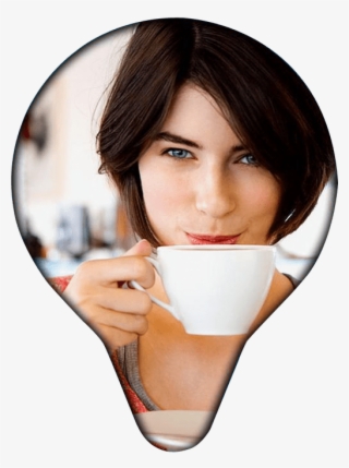 A Young Woman Drinking A Cup Of Coffee - Girl #9577382
