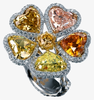 High Jewellery Ring Heart In Love Flowers Hx1 170 Wp1 - Diamond #9578334