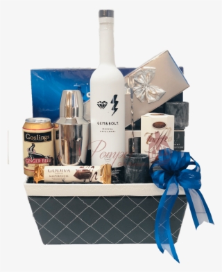 Something Blue Mezcal Gift Basket, Mezcal Gifts, Engraved - Mishloach Manot #9578431