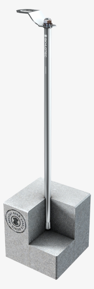 It Is Attached By Knocking It Into The Drilled Ground - Column #9579428