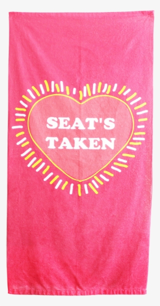 Seats Taken Beach Towel - Carmine #9581712