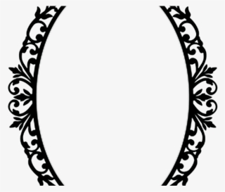 Oval Clipart Oval Victorian Frame - Drawing Of Mirror Design #9581990