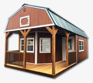 Urethane Side Porch Lofted Barn Cabin - House #9582928