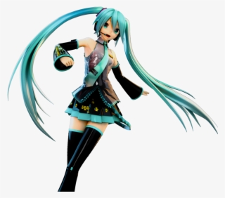 Hatsune Miku Clipart Transparent Background - Cartoon #9584824
