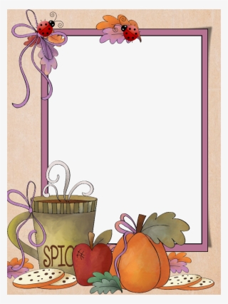 Stationery, Autumn, Frames, Stationeries, Fall Season, - Cartoon #9585217