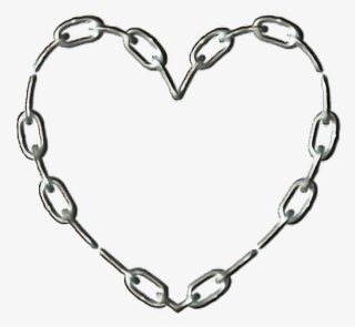 #heart #chain #goth #aesthetic #freetoedit - Heart Png #9587222