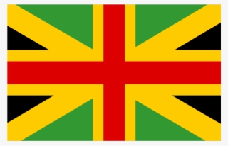 Jamaican Flag Rasta Rastafari Red Yellow Green Black - Drapeau De Grande Bretagne #9587576