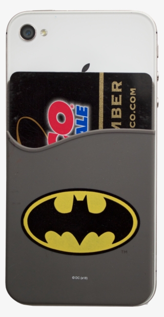 Batman Logo Smartphone Card Holder - Youth: Dc Comics - Batman - Retro Logo Distressed #9587829