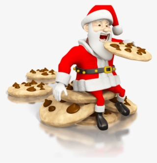 Santa Eating Cookies #9587922