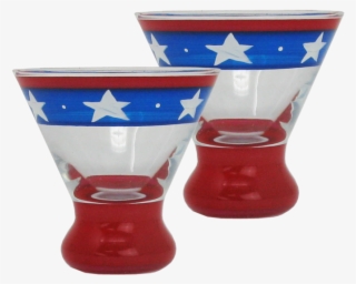 Stars/stripes Cosmos Glass S/2 - Ceramic #9590331