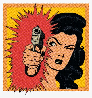 Vector Halftone Old Comic - Vintage Comic Women Art #9590342