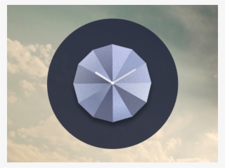 Origami Stone Clock Gradients Shading Time Shadow Logo - Circle #9591314