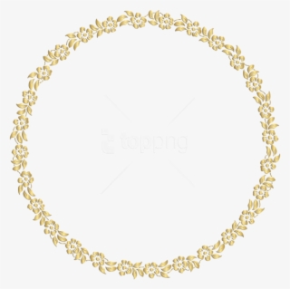 Free Png Golden Round Frame Png - Round Golden Frame Png #9591832