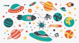 Free Png Download Space Universe Flat Material Png - Outer Space Cartoon Png #9592204