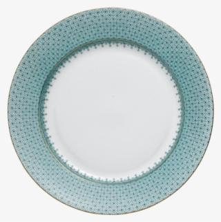 Green Lace Dessert Plate - Circle #9593482