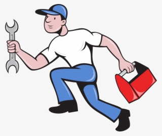 Prepossessing 90 Garage Door Repair Clipart Design - Cartoon Repair Man #9593658