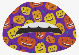 Pouty Lips Tattoo - Jack-o'-lantern #9593997