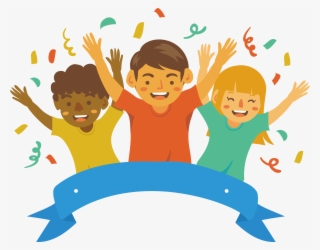 Clip Art Royalty Free Download Icon Three Cheering - Children Cheering Clipart #9595288