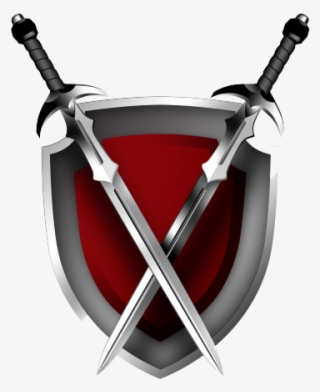 Sword Png Transparent Images - Crossed Swords And Shield #9595859
