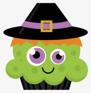 Cupcake Clipart Witch - Baby Halloween Frankenstein Clipart #9596700