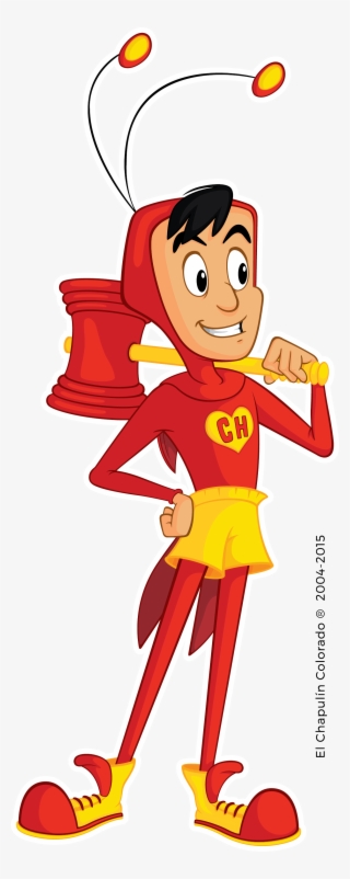 Grasshopper Clipart Red - Chapulin Colorado Animado #9597427