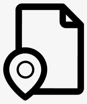 Location Pin And Sheet Of Paper Vector - Icon #960191
