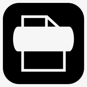 Roll And Sheet Of Paper In A Rounded Square Comments - Fax Icon Circle #960194