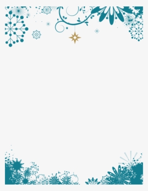 Snowflake Vector Frame - Letter #960369
