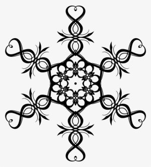 Snowflake Border Clip Art Heart - Luke Davis Tattoos #960371