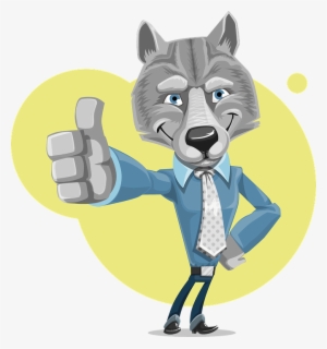 Mr Wolf - Wolf Cartoon Thumbs Up #960394
