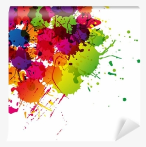 Colored Splashes In Abstract Shape Wall Mural • Pixers® - Antikafe "tema" #960933