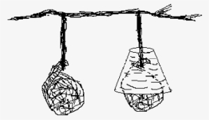 The Covered And Uncovered Moss Bags - Line Art #961184