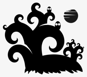 Spooky Forest Silhouette Clipart #961263 Spooky Forest Silhouette Clipart #961263