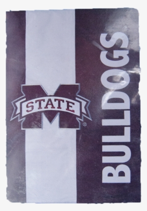 Vertical Hanging Bulldogs Stripe With Banner M Flag - Mississippi State Bulldogs Star Wars Flag #961452