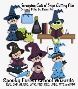 Spooky Forest School Wizards Cutting Files - Cartoon #961861 Spooky Forest School Wizards Cutting Files - Cartoon #961861