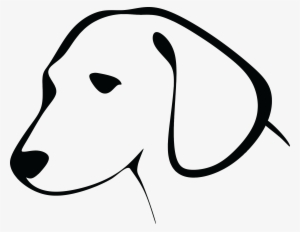 Clipart - Black And White Dog Face Clipart #962196