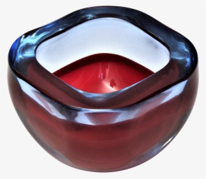 Clip Royalty Free Stock Vintage Murano Blue Red Flat - Seguso #962538