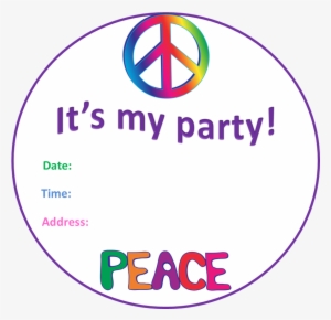 Hippy Party, Free Printable Invitations, Labels Or - Loyalty Program #962981