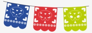 Dia De Los Muertos Papel Picado Clipart - Papel Picado Dia De Muertos Dibujos #963096