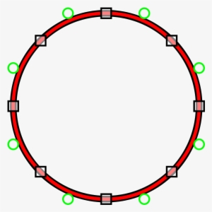 Circle And Quadratic Bezier - Control Point #964624