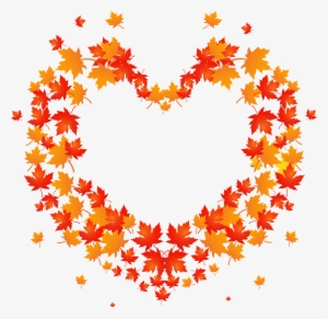 Autumn Leaves Heart Transparent Png Clip Art Image #964693