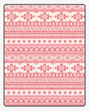 Fancy Tribal Border Pattern 08 Red Blanket - Handkerchief #965242