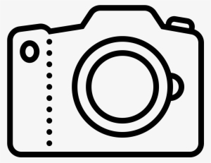 Slr Camera Icon - Camera Line Drawing Png #965933