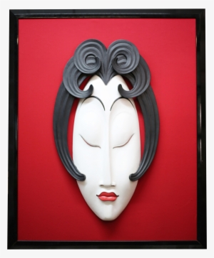 Figural Asian Sculpture With Black Lacquer Frame On - Textile #967015